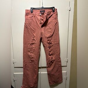 Aeropostale brand, 90s baggy, coral